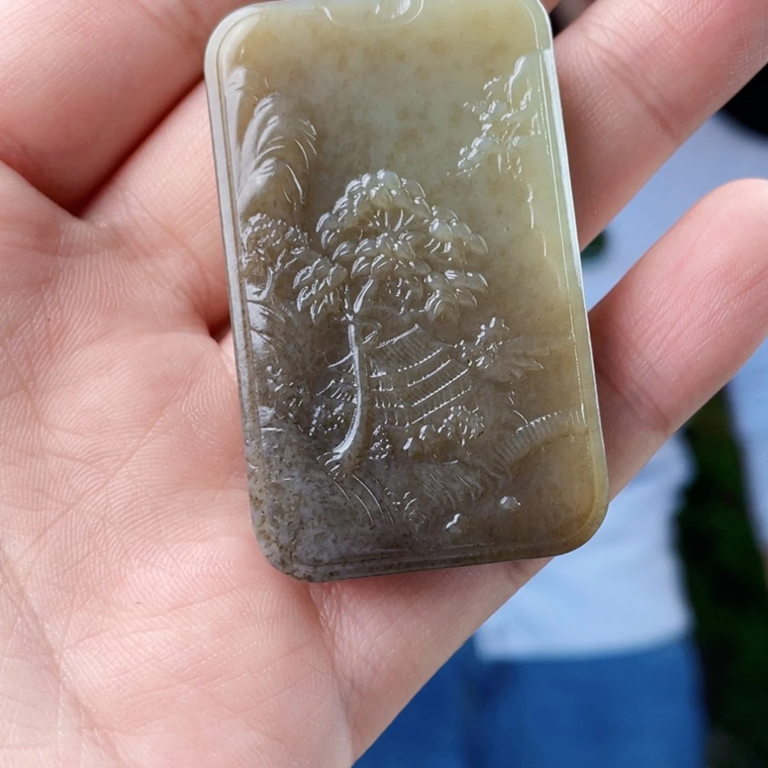 和田玉未镶嵌挂件