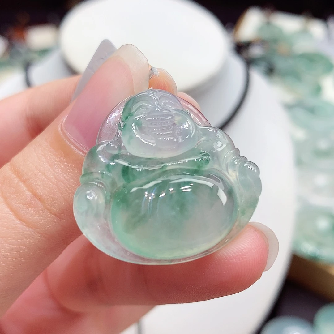 颈饰未镶嵌翡翠翡翠122，26.6/28.3/6.1