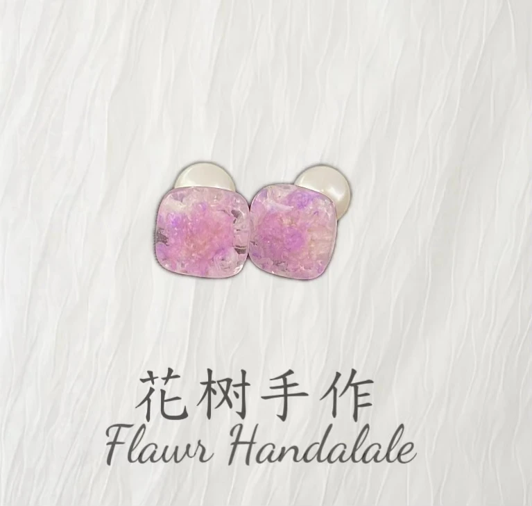非金属树脂耳饰 女风耳环气质清新耳饰轻奢时尚