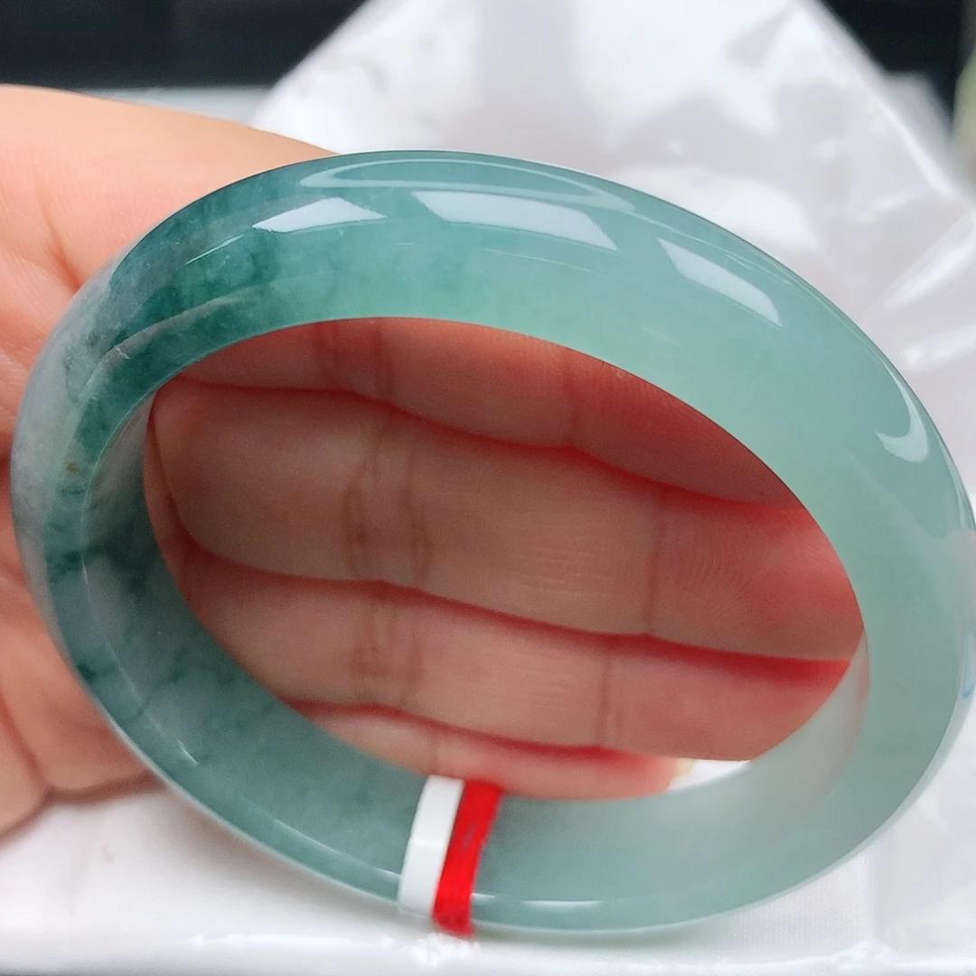 未镶嵌手镯翡翠9冰冰海蓝之谜