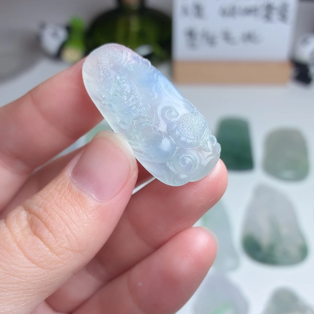 颈饰未镶嵌翡翠缅甸天然翡翠A货