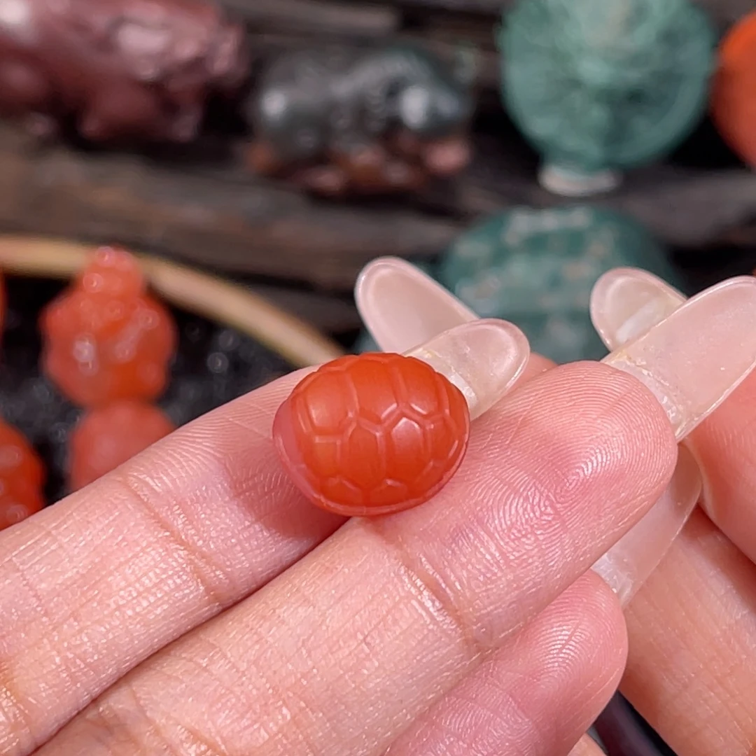 南红玛瑙未镶嵌富甲天下 13.4x11.4mm 不换退