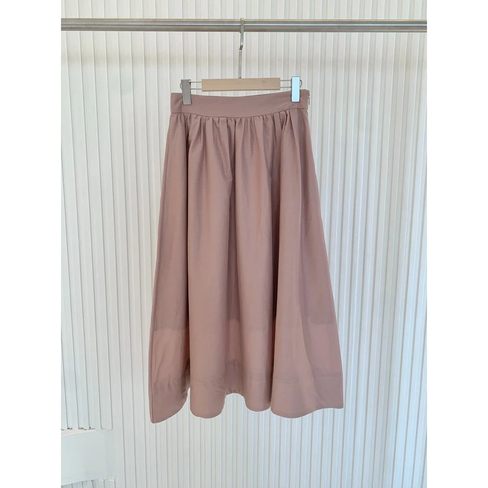 『朱小姐』棉丝柯根纱高腰半身裙 F965