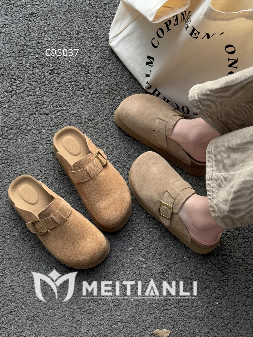 A5037时尚舒适磨砂皮勃肯拖鞋