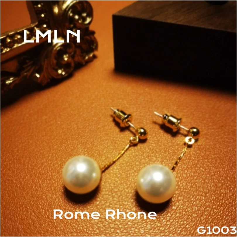 铜合金耳饰 铜合金 G1003巴黎★【维纳斯珠光】春LMLN 耳钉