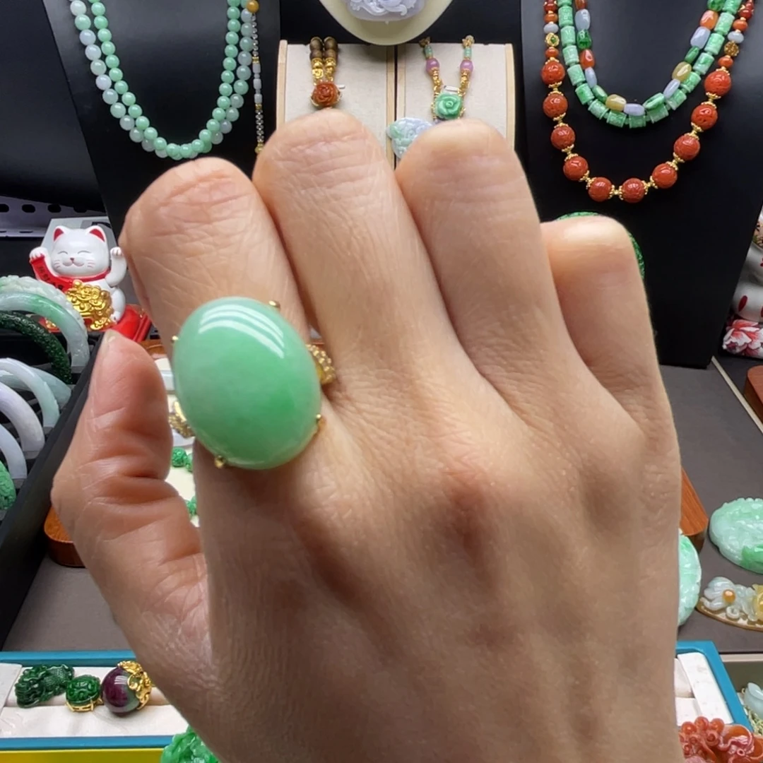 翡翠未镶嵌戒指翡翠戒指