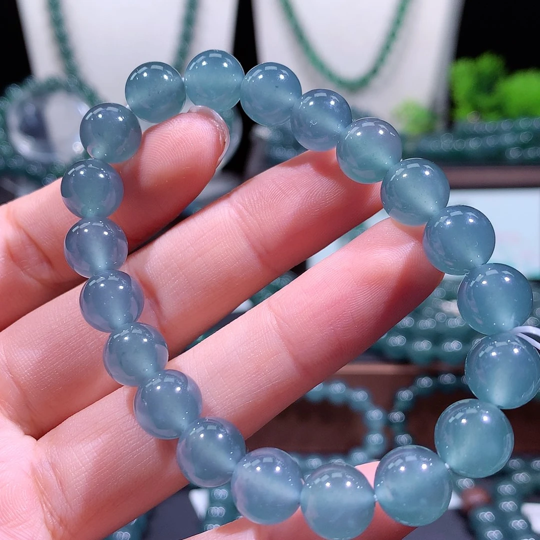 翡翠未镶嵌手链天然a货翡翠手串10