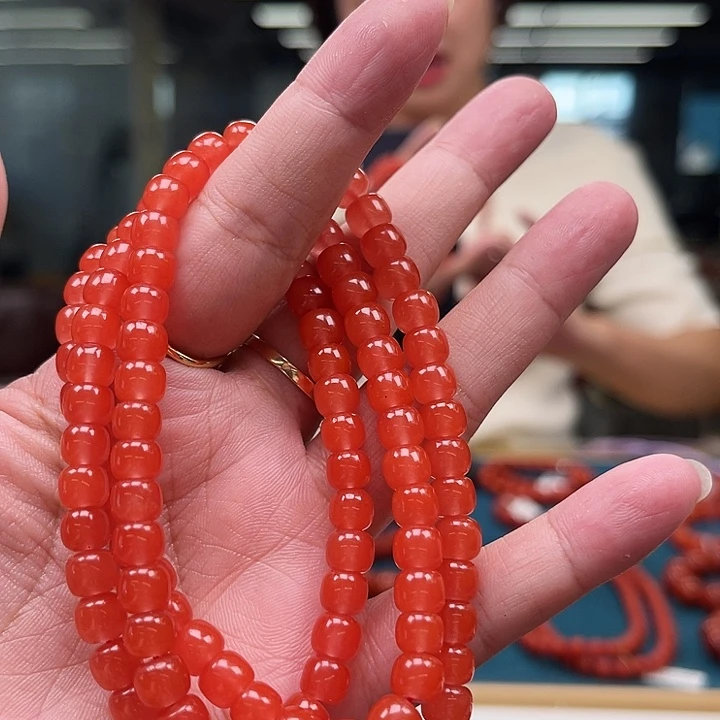 南红玛瑙未镶嵌保山冷水河老型多圈6mm
