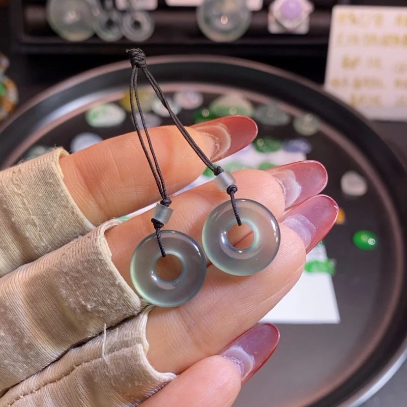 【闪购商品】翡翠挂件未镶嵌甜甜圈