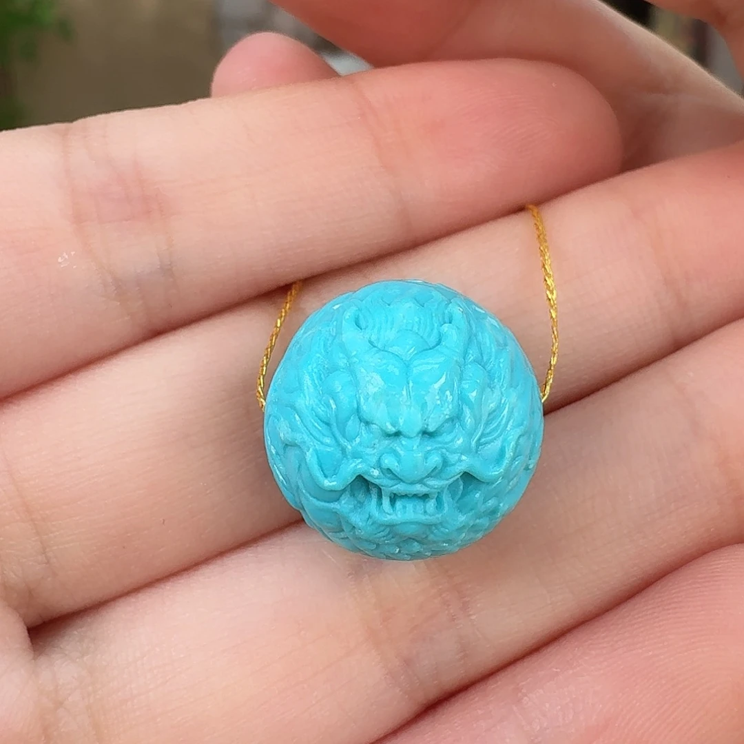 龙***天绿松石未镶嵌珠宝奇石