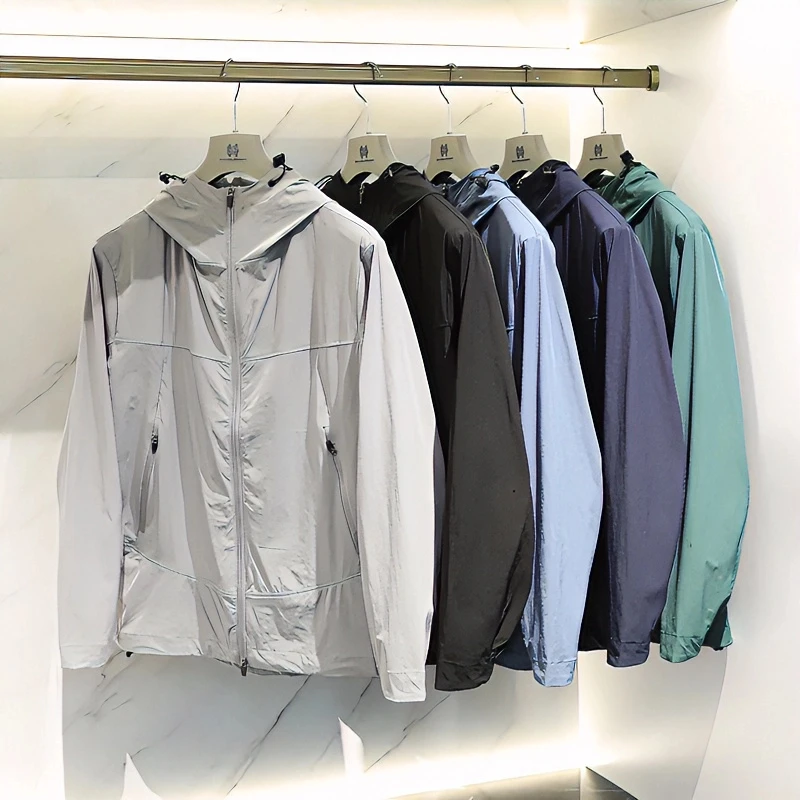 猛货来袭！男士户外轻薄防水透气百搭休闲四面弹力风壳夹克8819#