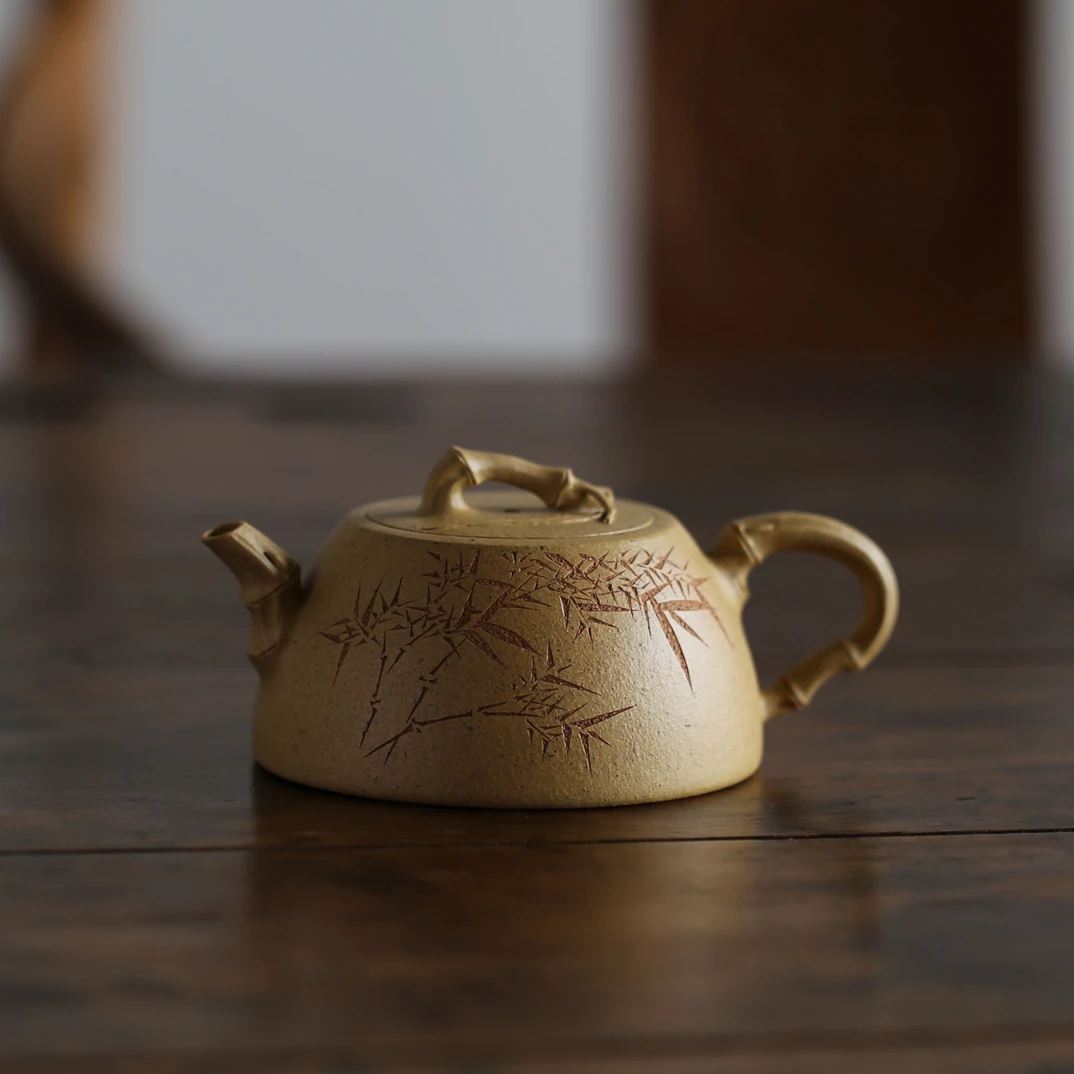 【砂界人文】【修竹新篁 意境佳妙】沈佳宜《馨竹》宜兴紫砂壶 160cc