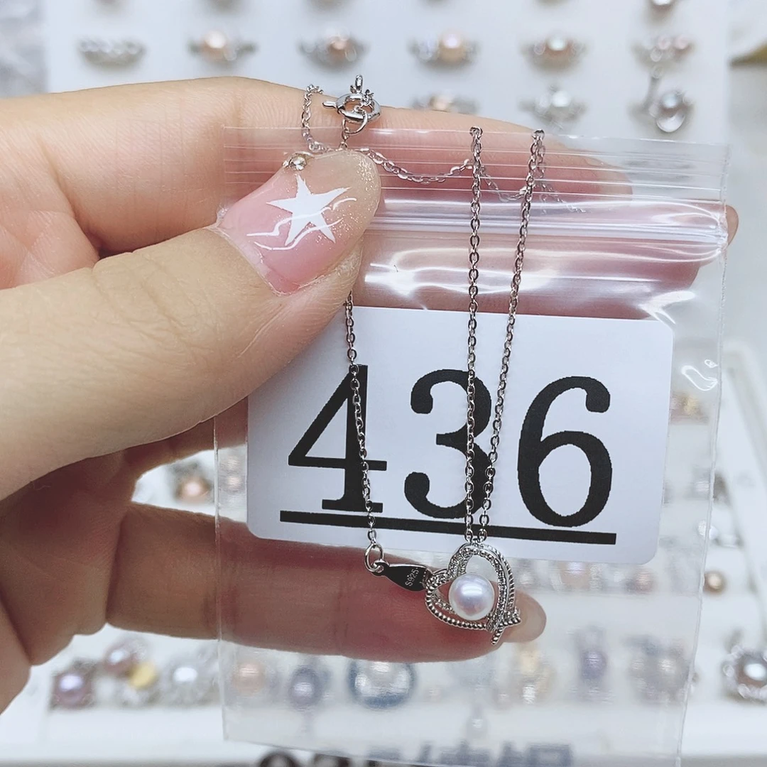 s***a银S925镶嵌戒指淡水珍珠436