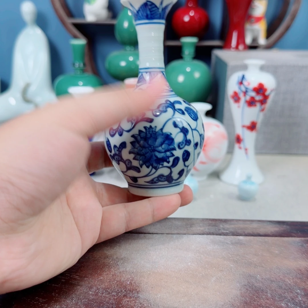 陶瓷手工小花器摆件