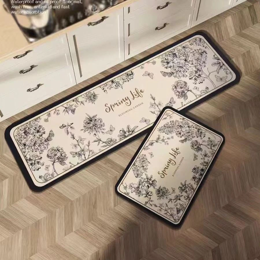 497【45*80+45*160】硅藻泥家用厨房地垫防滑可擦耐脏专用加厚垫