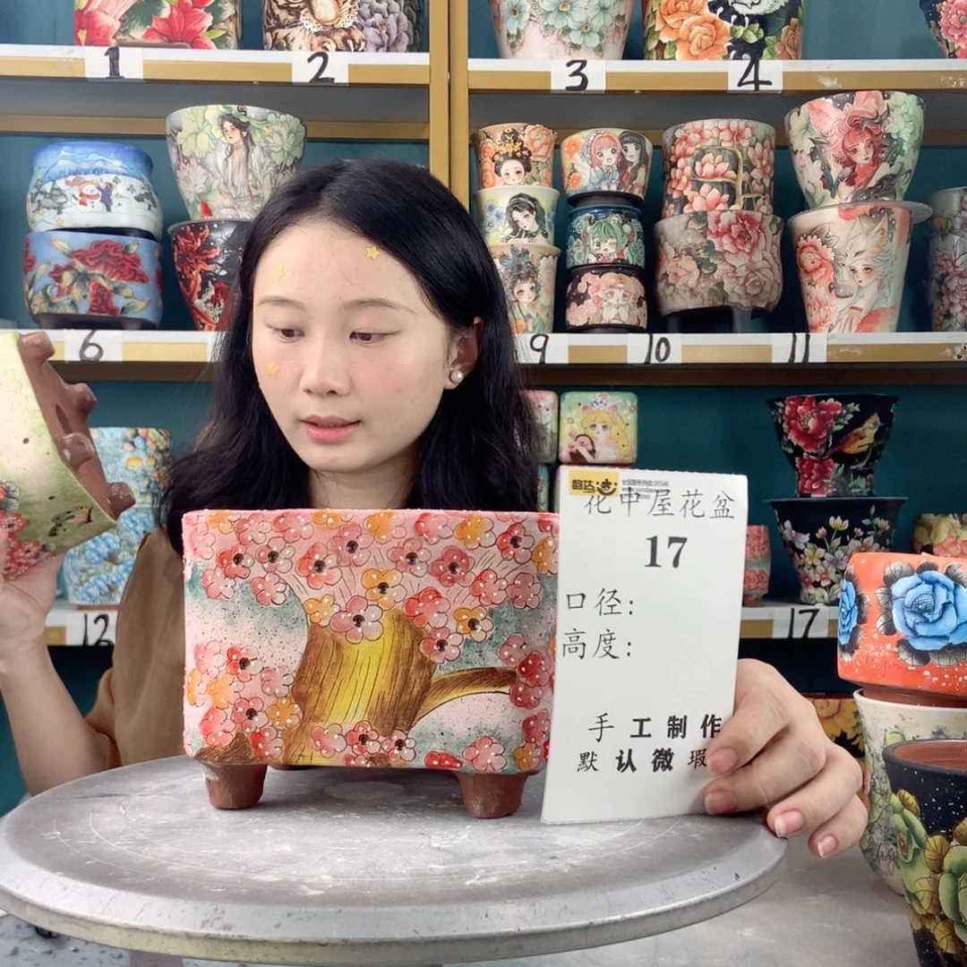 思****景德镇手工花盆17