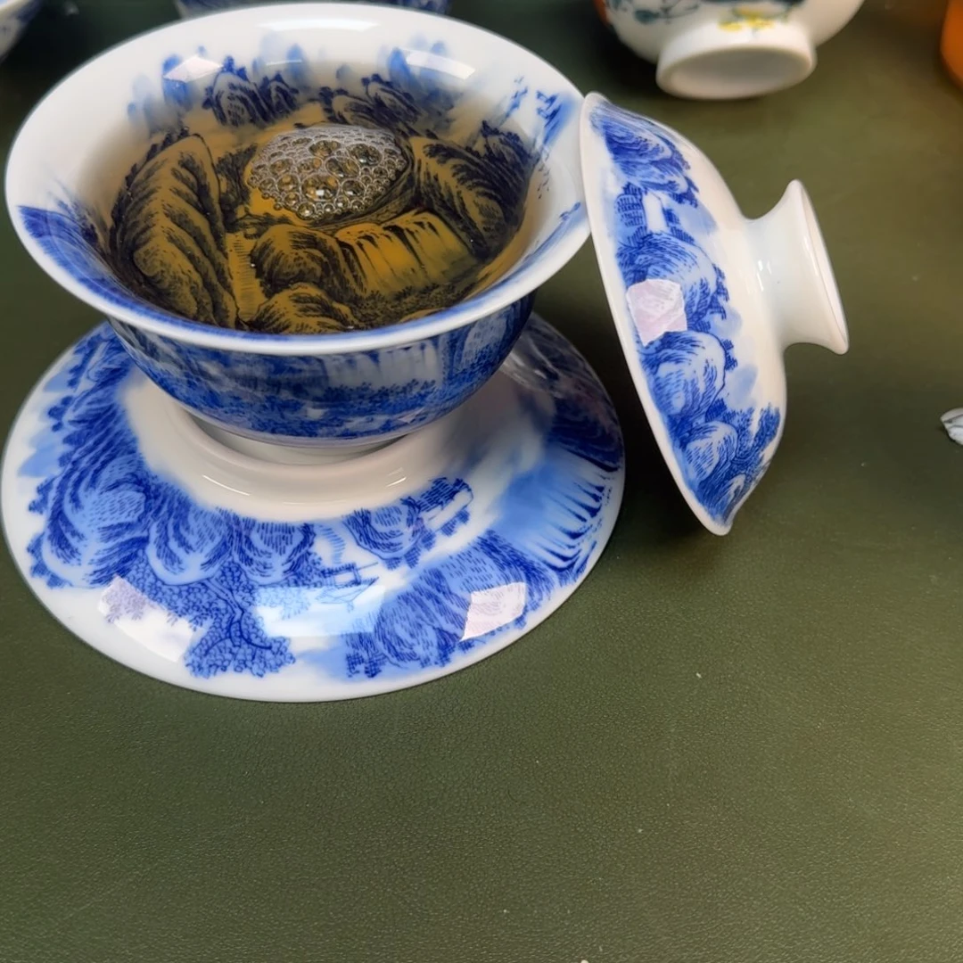 陶瓷景德镇纯手绘茶具圆圆241