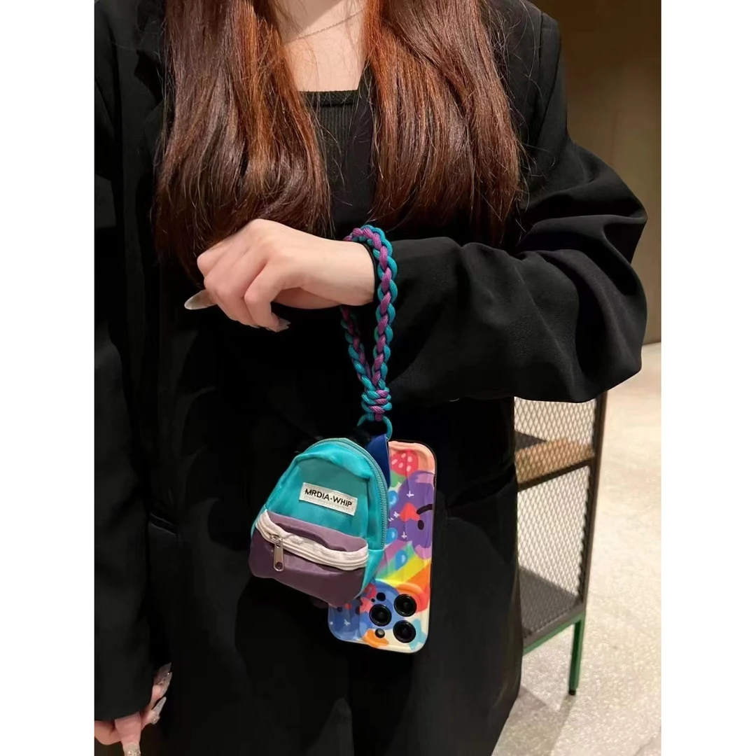 书包旅游零钱小红书爆款多巴胺迷你手提挂绳包包短款手机壳通用