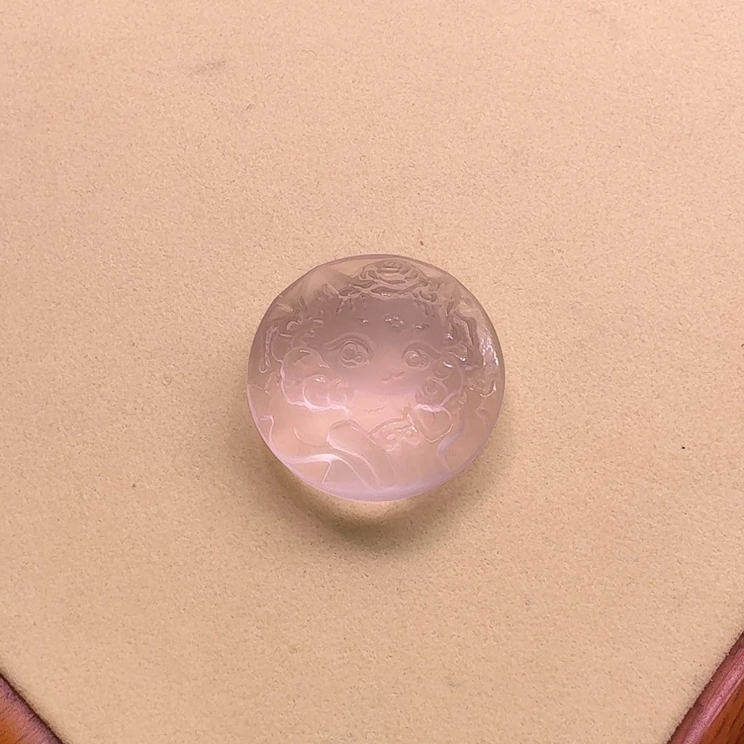 水晶颈饰未镶嵌天然粉水晶