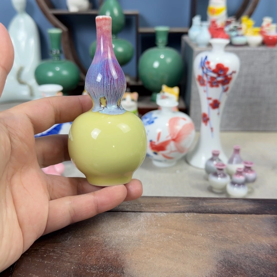 陶瓷手工小花器摆件