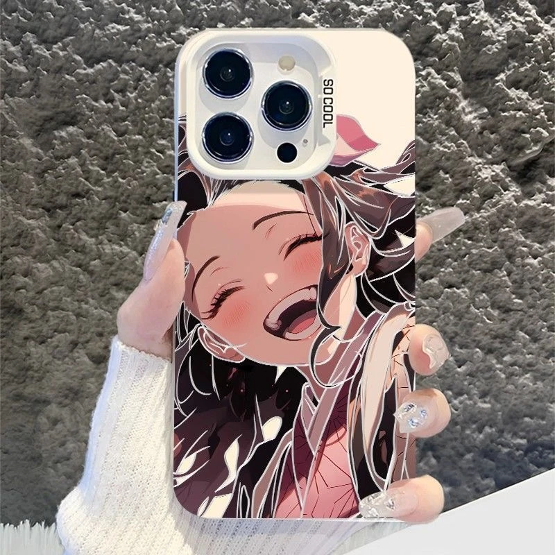 闪度侠创意彩银开心祢豆子适用苹果16/15手机壳华为oppo小米vivo