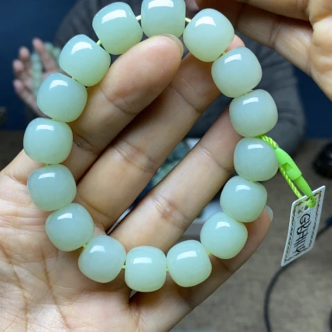 和田玉未镶嵌手链黄金老型14