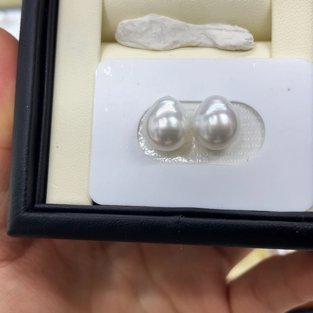 海水珍珠裸珠澳白水滴10-11mm