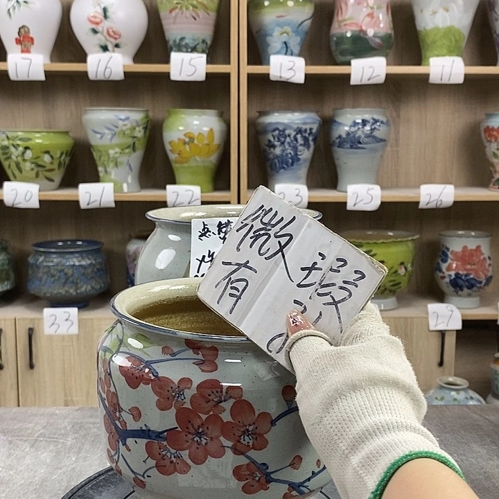 缸3xc景德镇陶瓷花盆