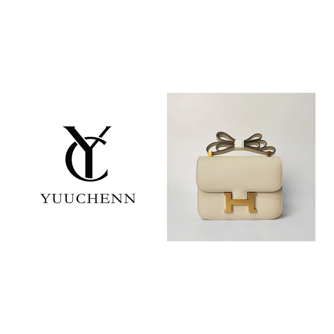 YUUCHENN/手工【康康】进口牛皮+内里羊皮24cm奶昔白HH5654