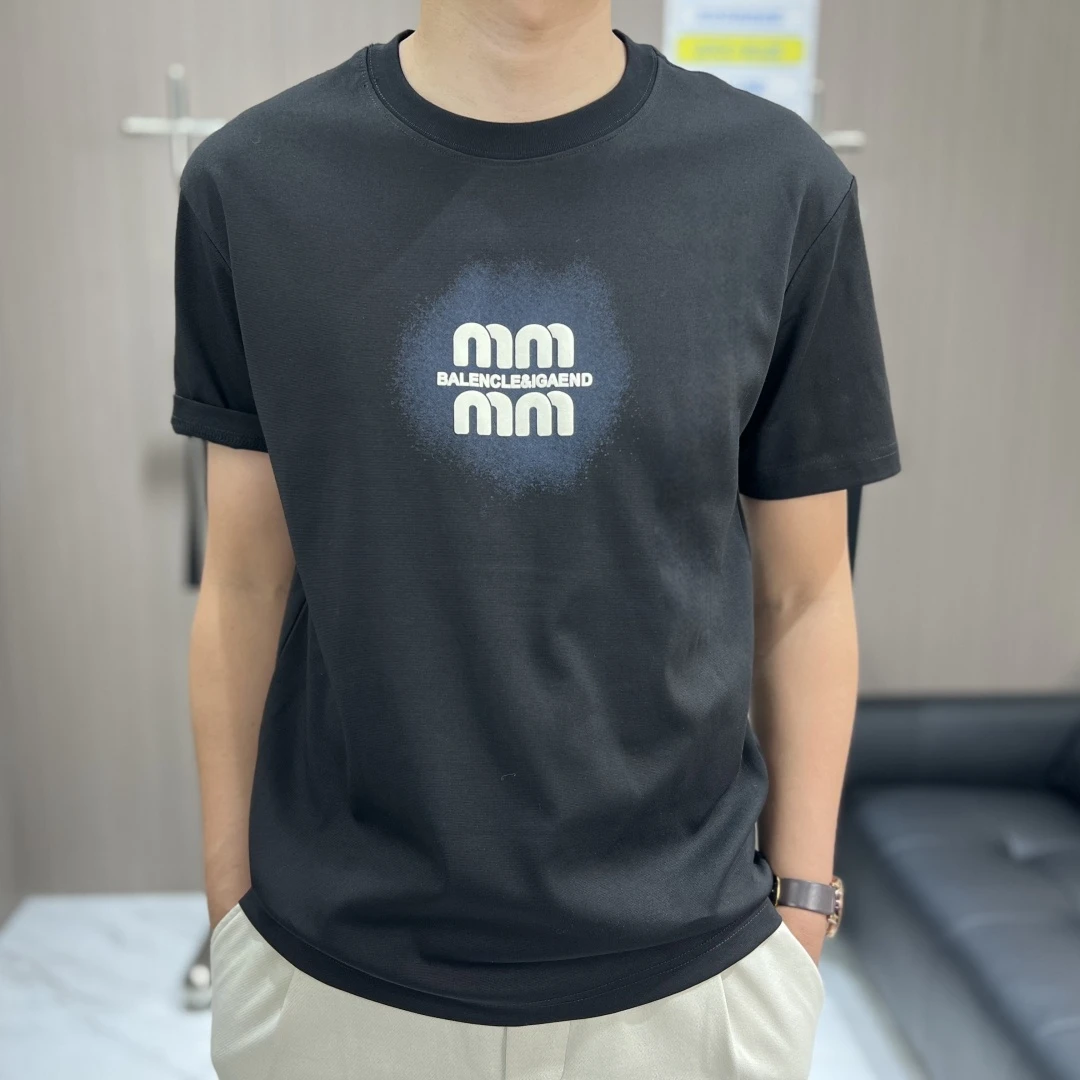 夏季新款男士t恤 简约百搭 时尚短袖25150