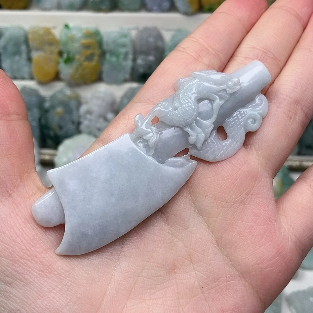 翡翠未镶嵌吊坠(赠链)