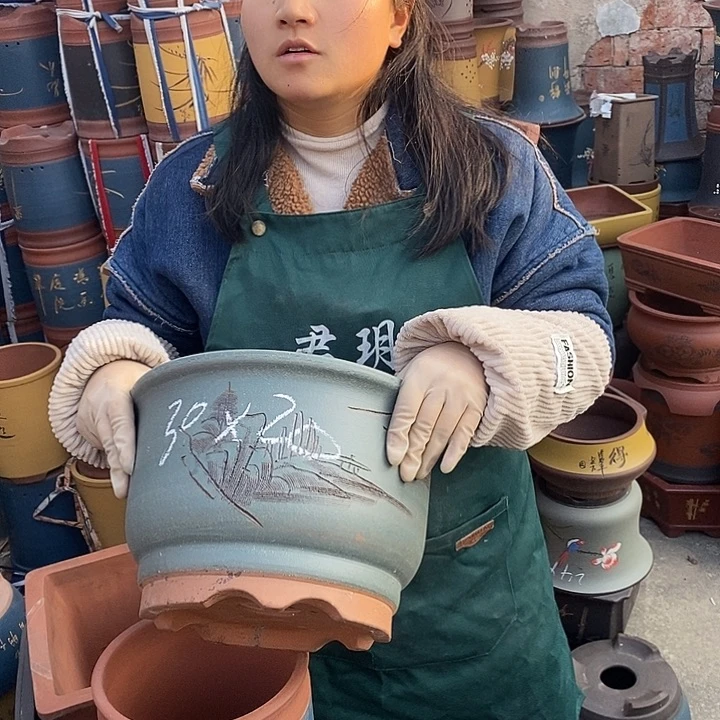 紫砂花盆紫砂花盆