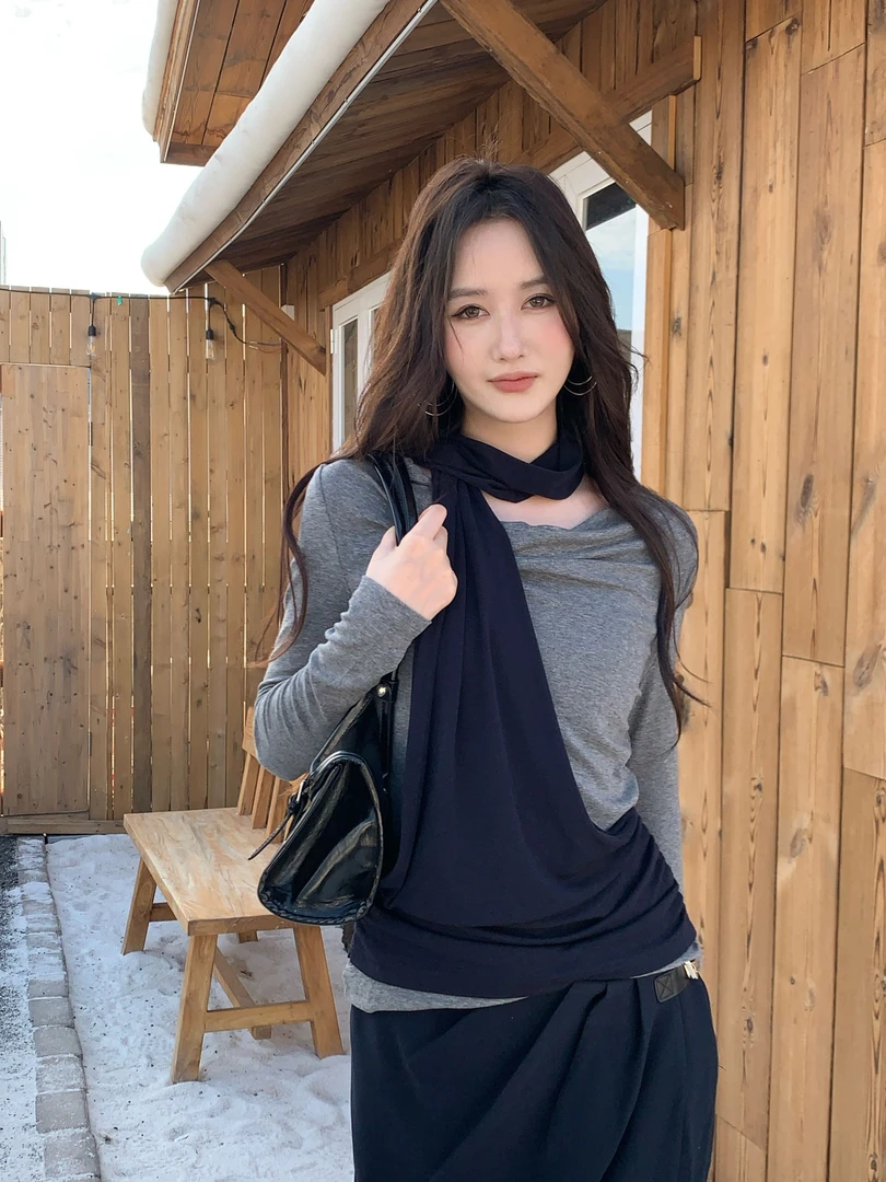 【shu专属】假日休闲慵懒感春季时尚显瘦时尚套裙-RL0315+RL0322