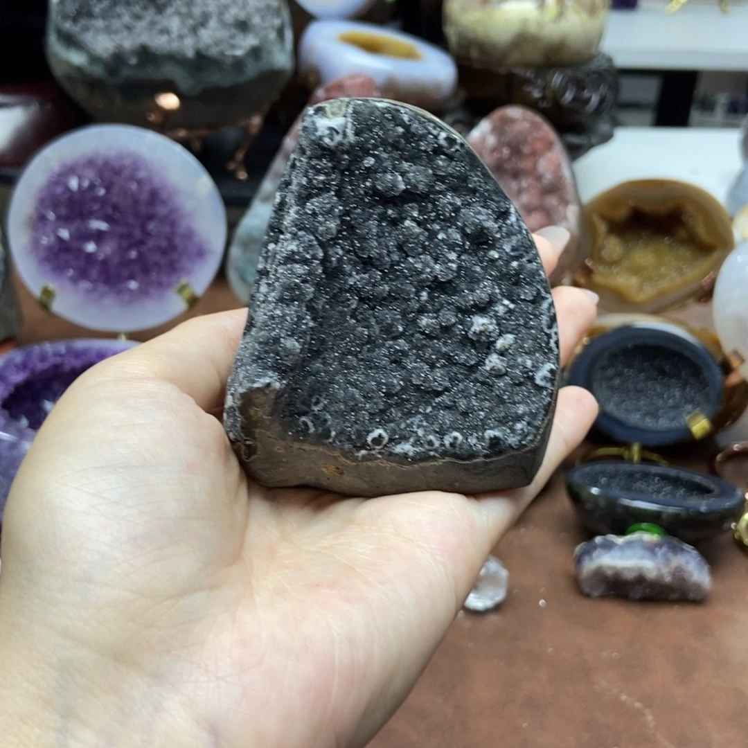 紫晶摆件未镶嵌水晶