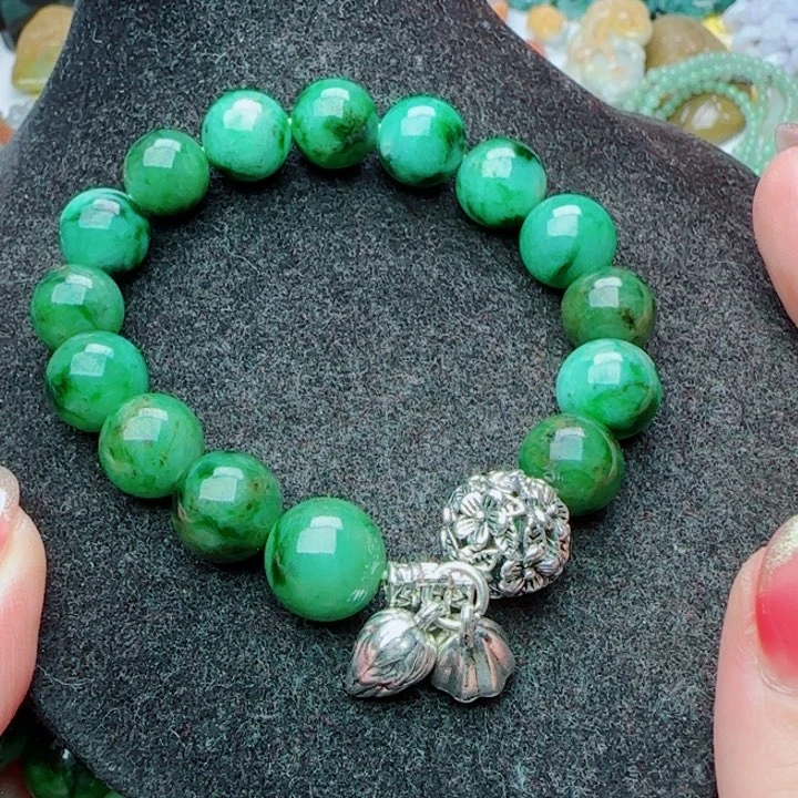 翡翠合金颈饰豆*豆天然A货