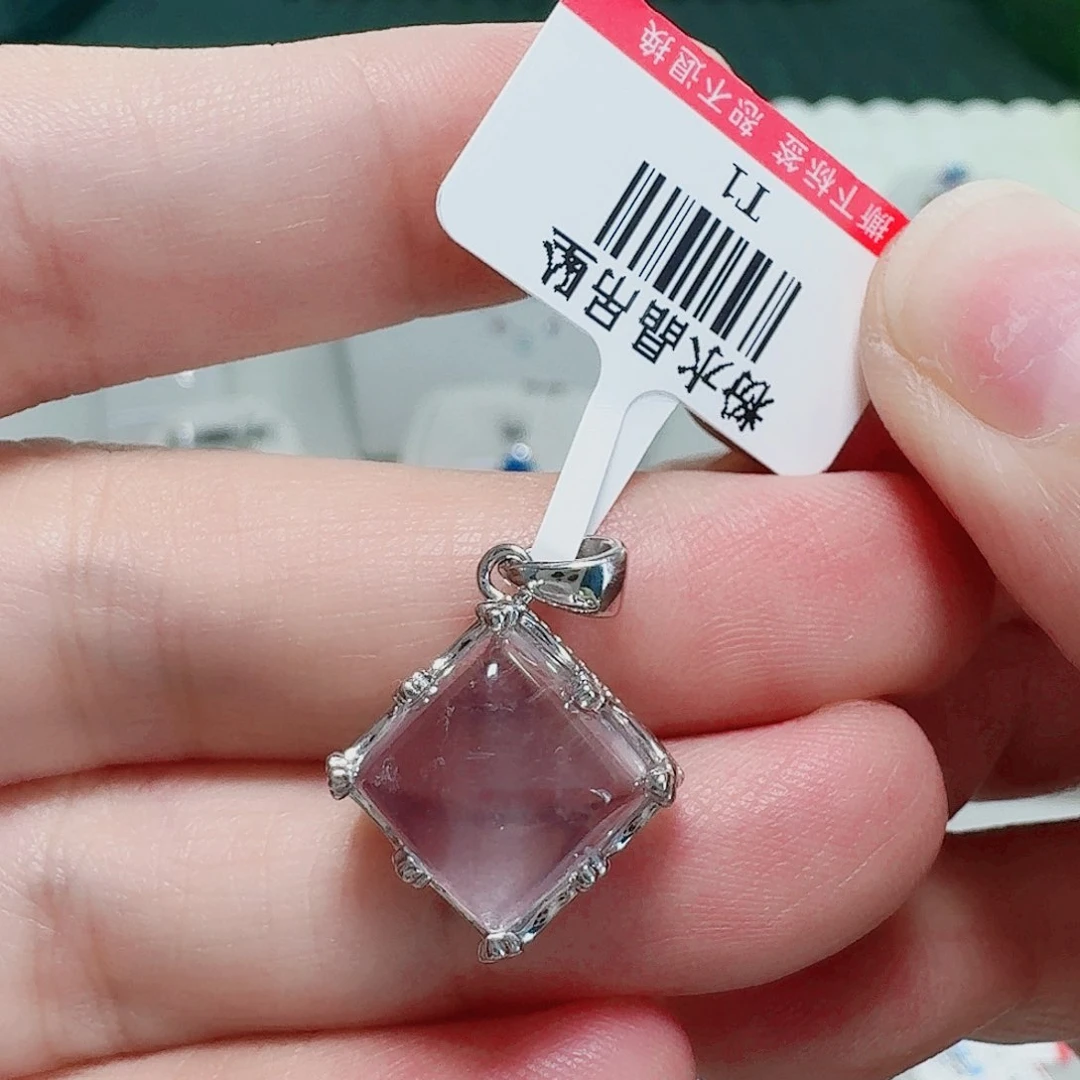 银S925镶嵌吊坠(不含链)水晶吊坠