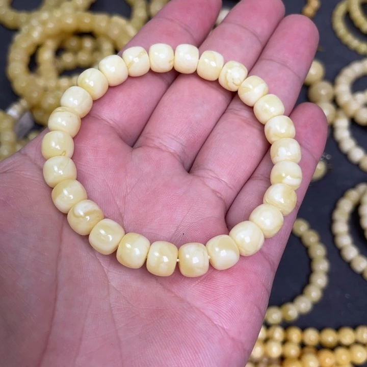 蜜蜡未镶嵌裸石蜜蜡手串8.5mm