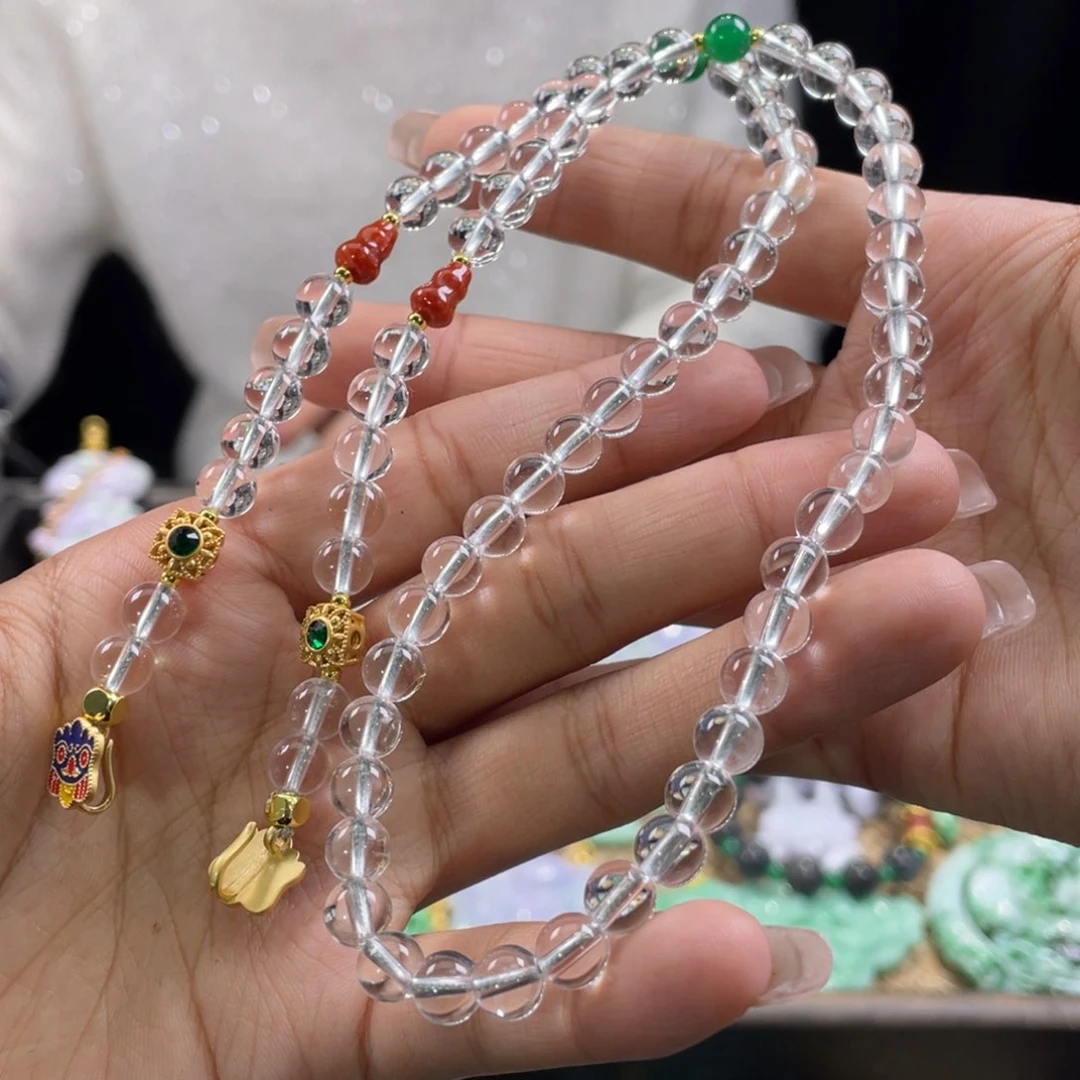 翡翠颈饰未镶嵌代编织