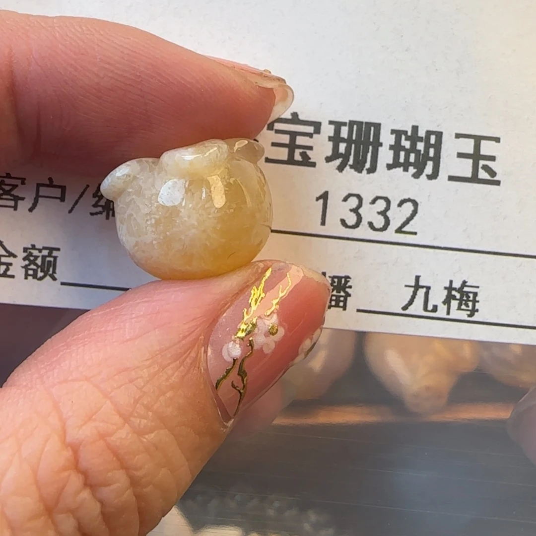 硅化珊瑚（珊瑚玉）未镶嵌颈饰