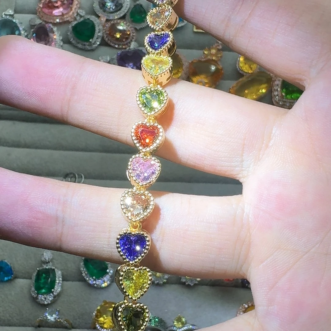 绿水晶戒指银S925镶嵌