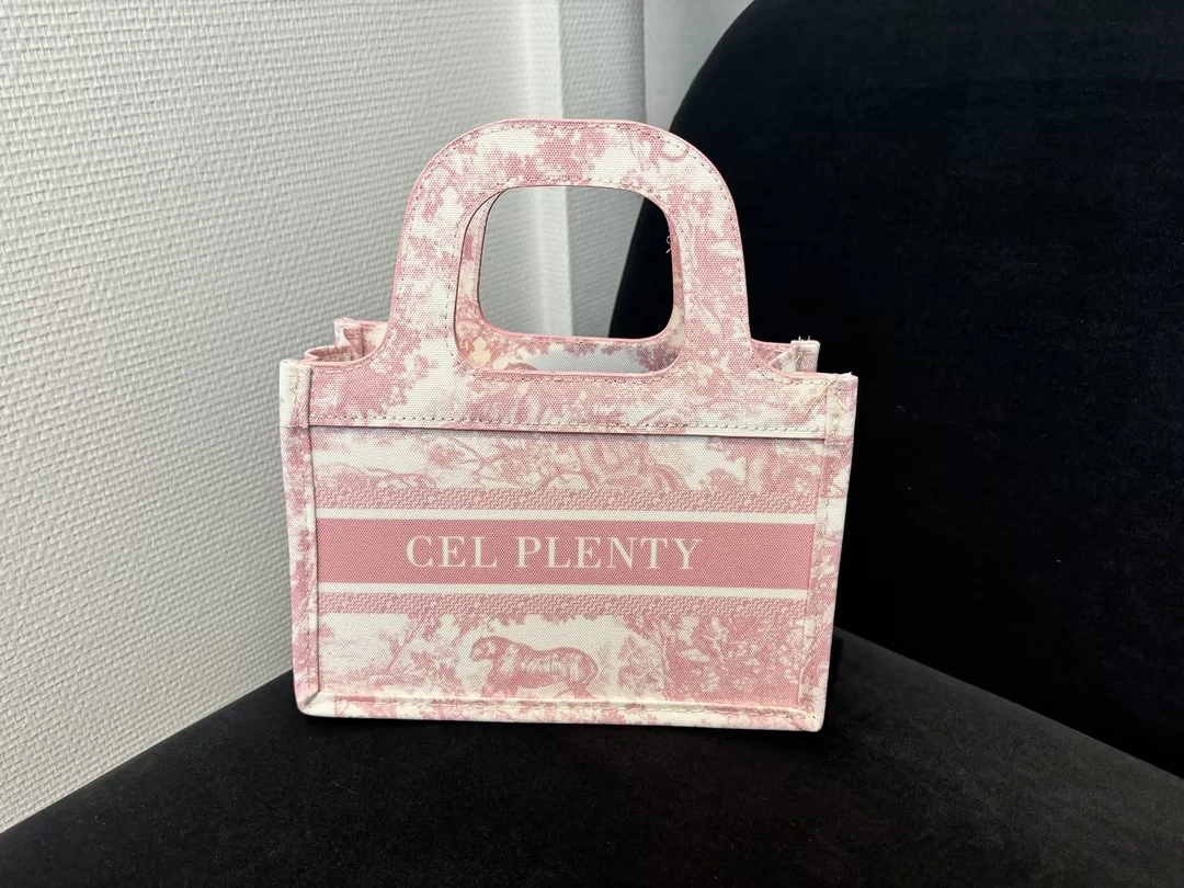 CEL PLENTY品牌限定专属礼粉色托特包春夏通勤百搭帆布手提少女粉