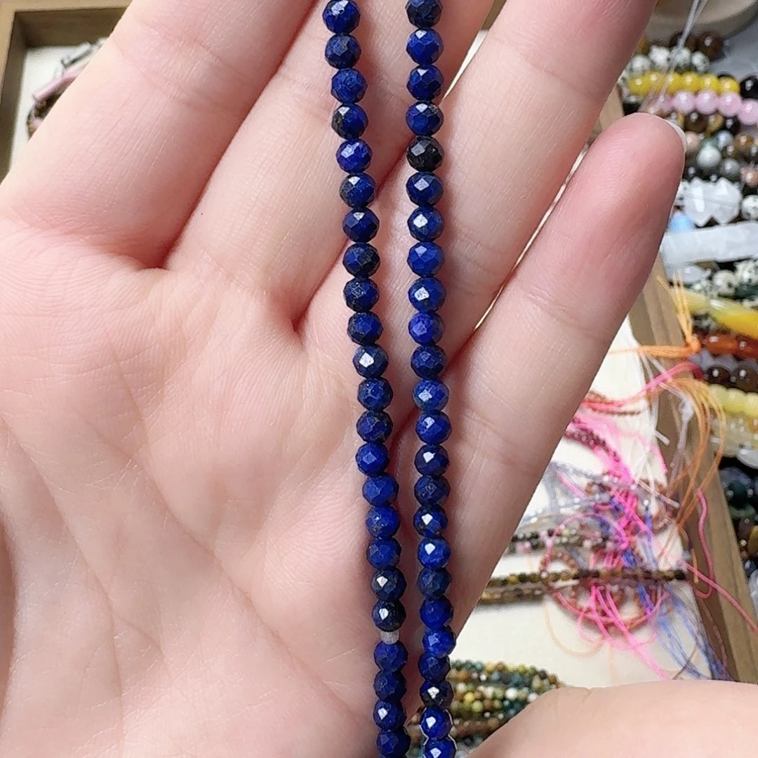 玛瑙/玉髓未镶嵌珠宝半成品卡4牛仔蓝青金石一条