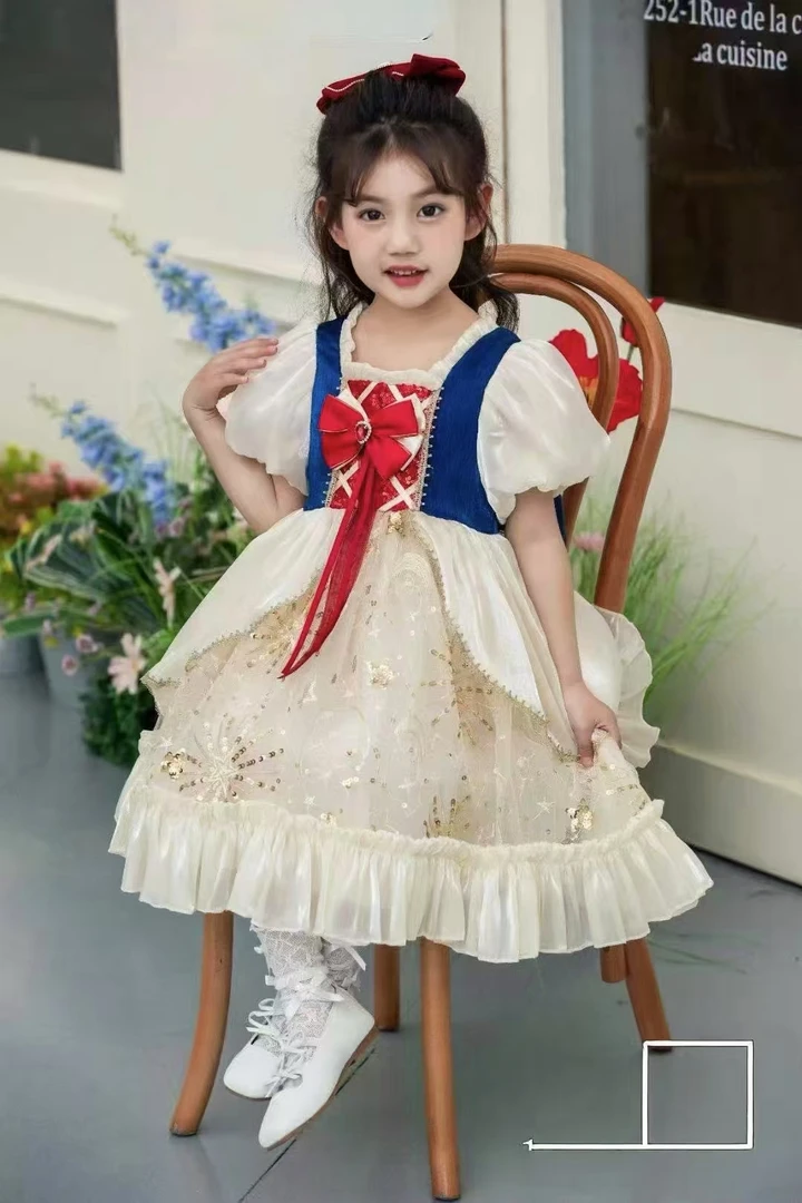 女B类公主礼服lolita公主裙蕾丝连衣裙洋气夏装童裙童装