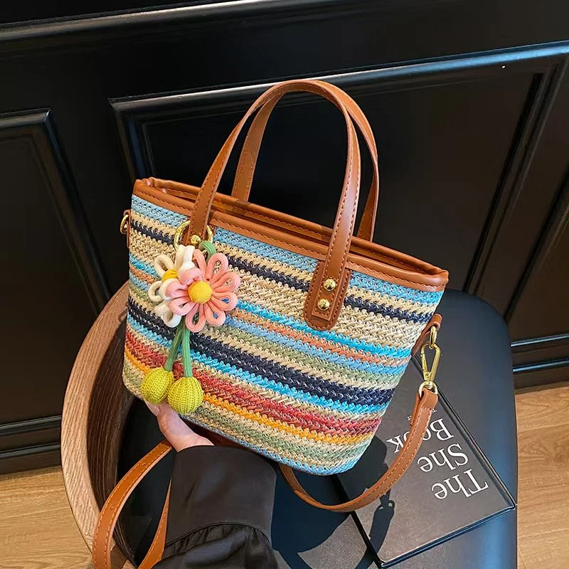 表姐优选 新款多巴胺手提菜篮子单肩斜挎包