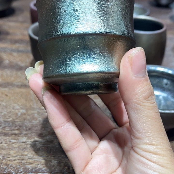 杯紫泥柴烧杯子杯子