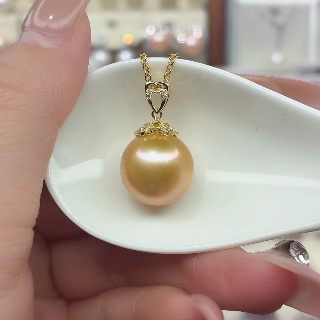 双***、银S925镶嵌淡水珍珠颈饰F