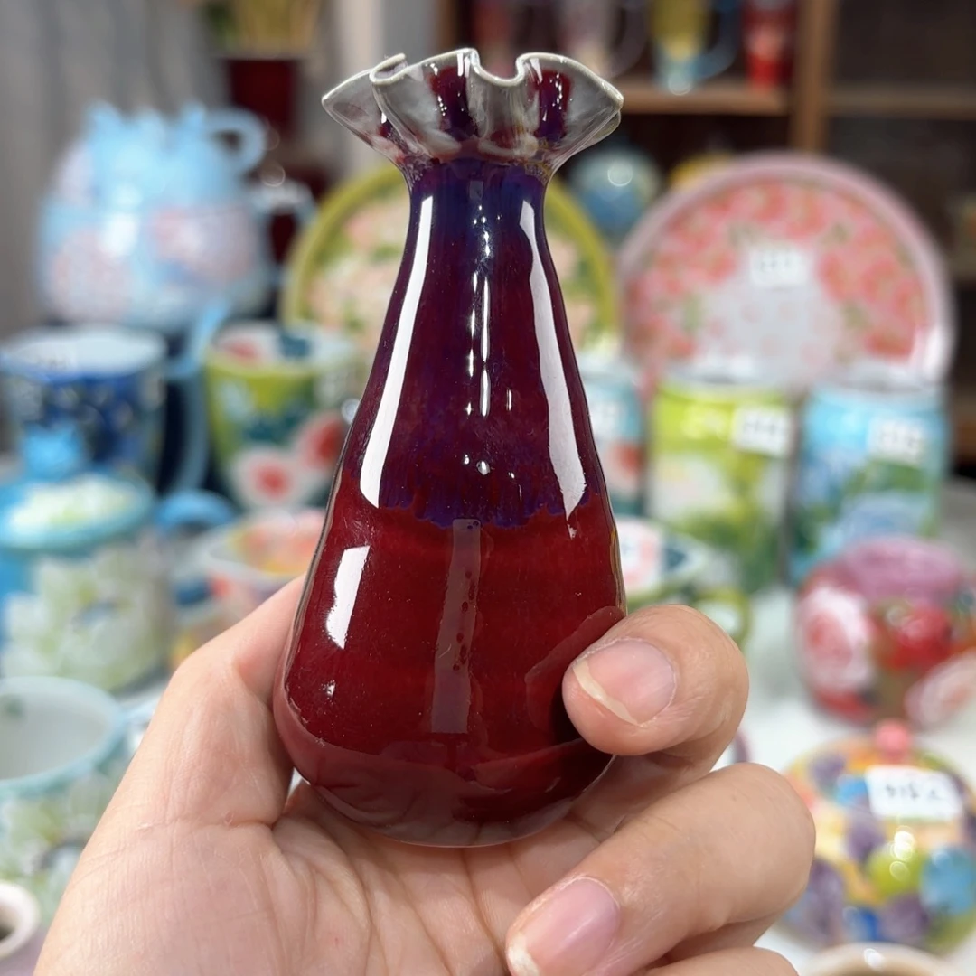 景德镇手绘高温釉下彩陶瓷茶具