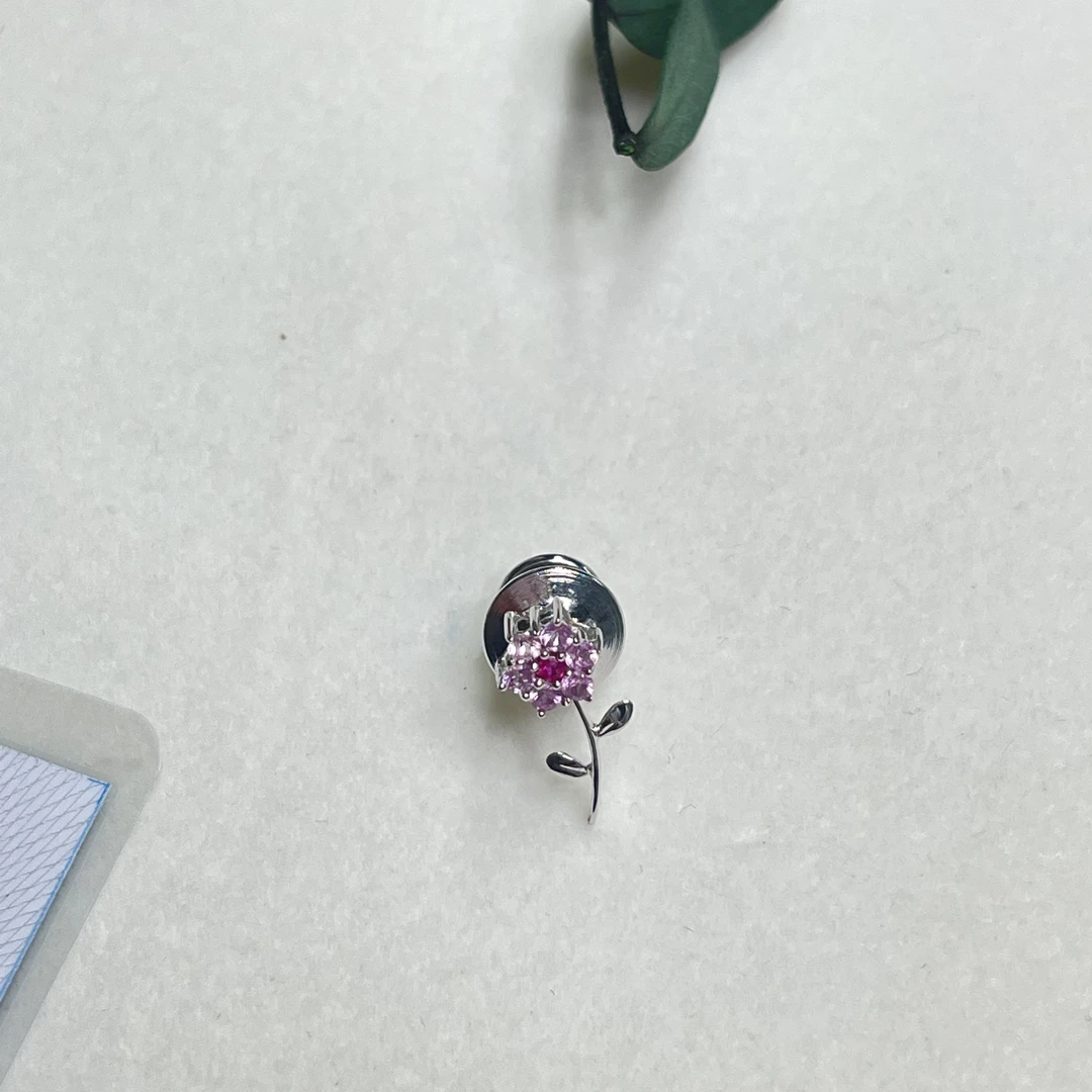 全新未使用  【六六中古】孤品蓝宝石胸针th4861