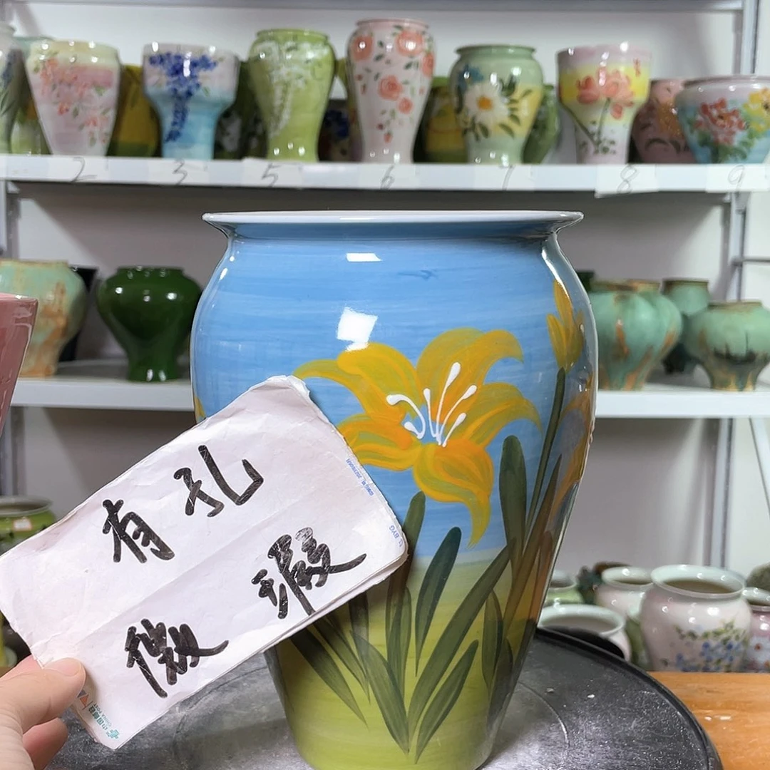 景德镇陶瓷花盆花器暇256
