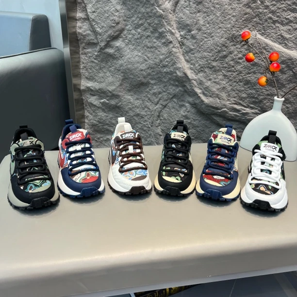 301早秋新款复古花布低帮舒适时尚透气百搭休闲男鞋户外鞋阿甘鞋